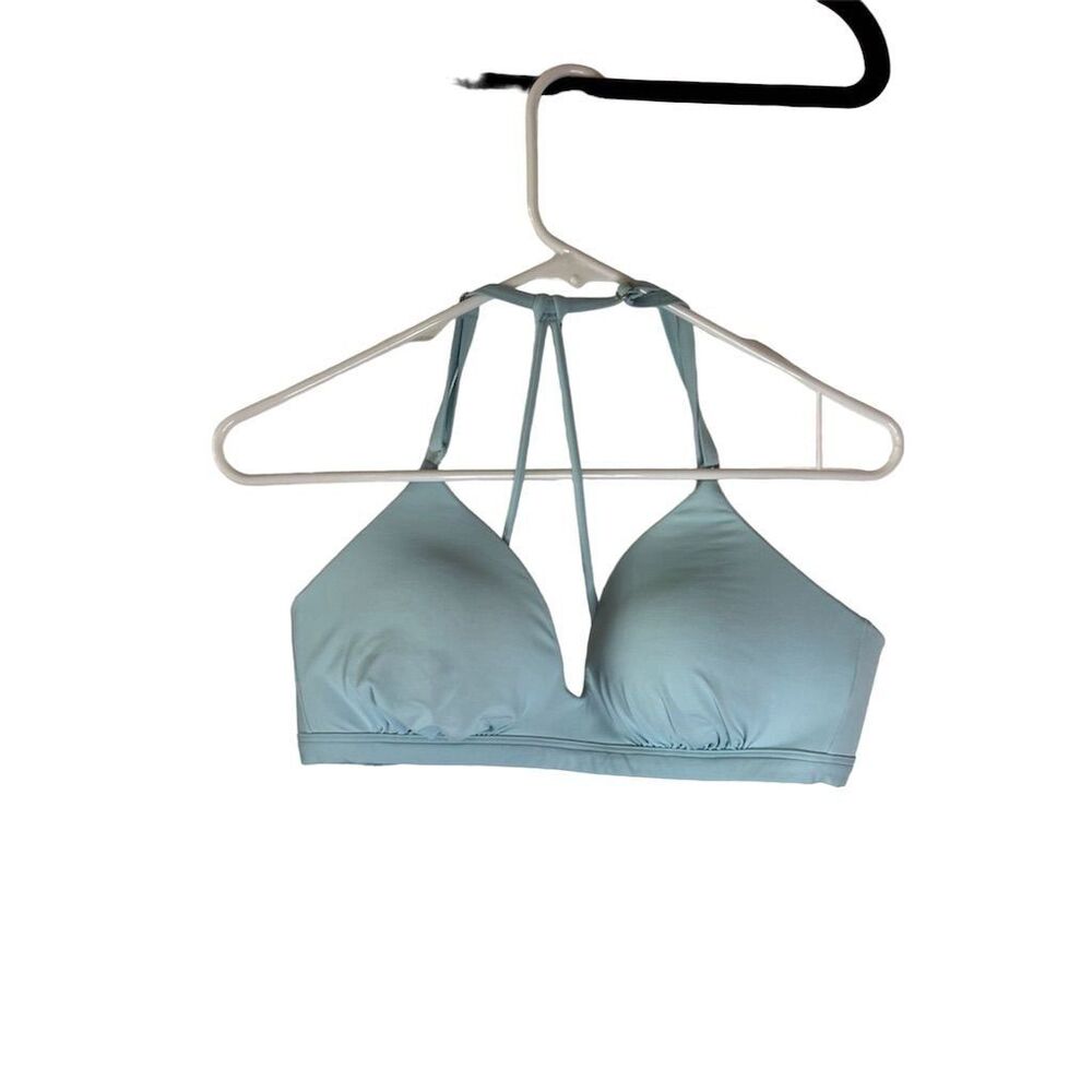 Athleta Women's Strappy Bikini Top Light Blue Size L
